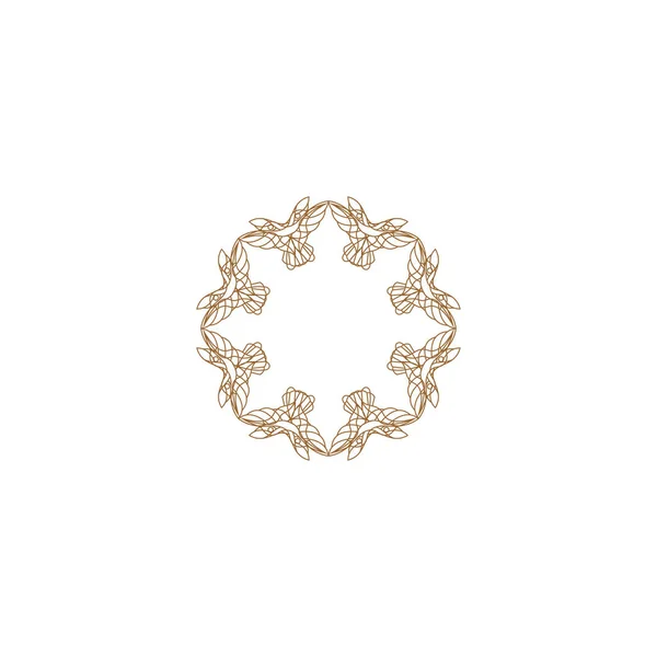 Vektorové Logo Design Šablona Abstraktní Symbol Ornamentálním Arabském Stylu Znak — Stock fotografie