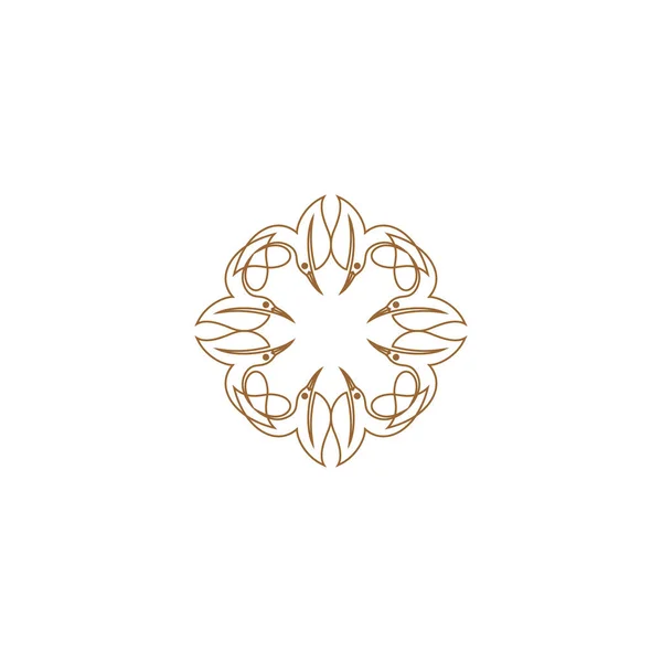 Szablon Projektu Logo Wektora Abstrakcyjny Symbol Stylu Ornamentalnym Arabskim Godło — Wektor stockowy