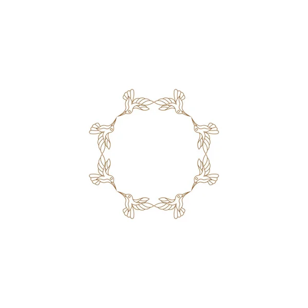 Vector Logo Design Template Abstract Symbool Decoratieve Arabische Stijl Embleem — Stockvector