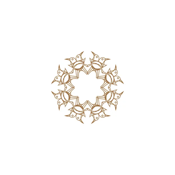 Szablon Projektu Logo Wektora Abstrakcyjny Symbol Stylu Ornamentalnym Arabskim Godło — Wektor stockowy