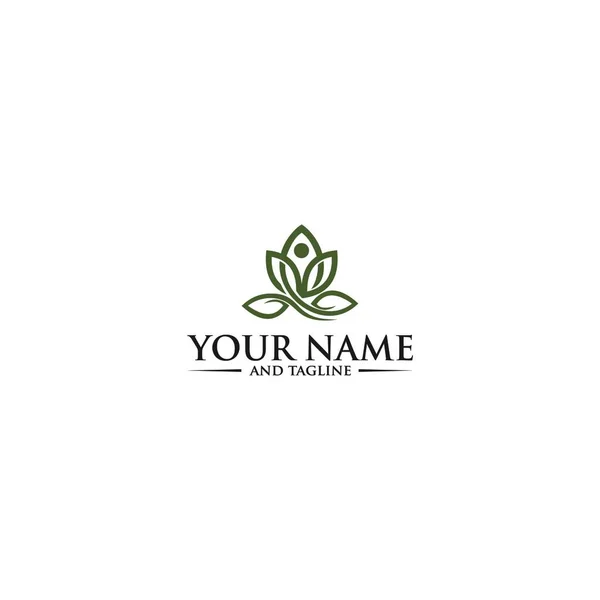 Ekologický Vektor Logaritmu Zelených Listů Green Leaf Lidé Ekologie Logo — Stockový vektor