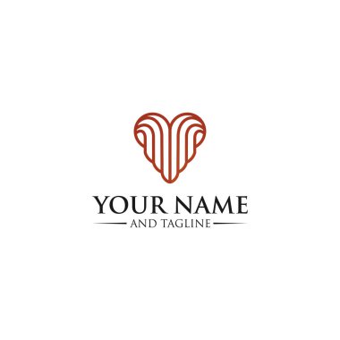 Kanatlı Kalp. Sevgililer Günün kutlu olsun. Vektör İllüstrasyon Aşk Sembolü. Dövme Şablonu