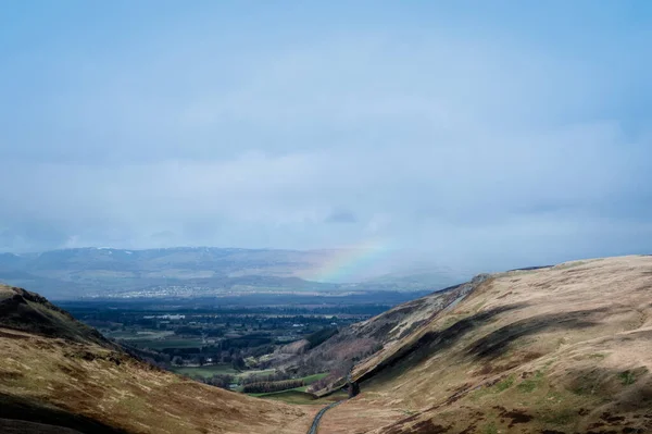 Regenbogen Tal Gesehen Von Glen Sherup Schottland Blick Auf Das — Stockfoto