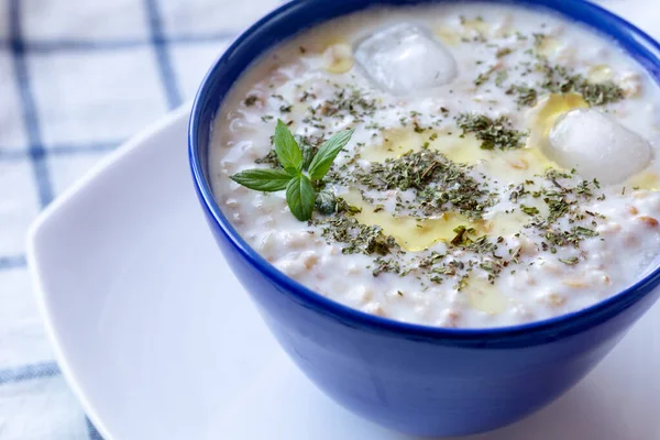 Cold soup, Antakya, Turkey — Stock Image Cold Soup Antakya Turkey Stock Image