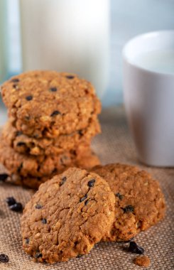 Çikolatalı çavdar kurabiyesi.