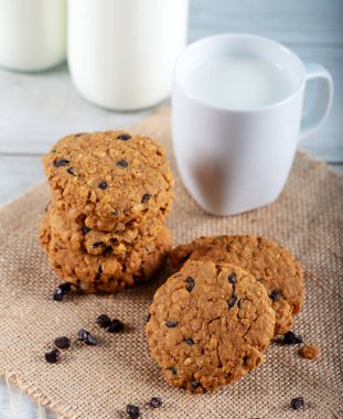 Çikolatalı çavdar kurabiyesi.