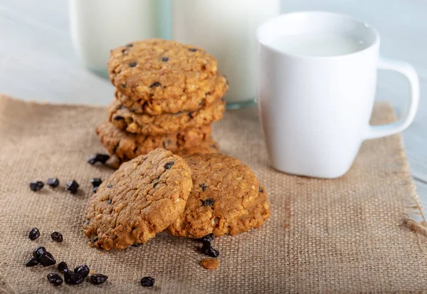 Galletas Centeno Con Chocolate — Foto de Stock