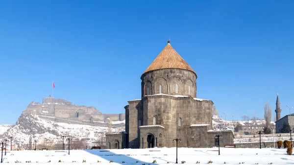 Historical Holy Apostles Church was built 10th century and also known as 12 apostles church and Kumbet Mosque in Kars, Eastern Anatolia Region Turkey.