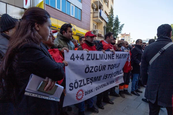 Karsiyaka Izmir Turquia 2019 Demonstração Pelos Direitos Econômicos Sociais Dos — Fotografia de Stock