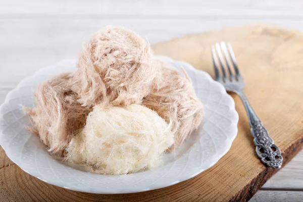 Sobremesa Tradicional Turca Pismaniye Algodão Doce — Fotografia de Stock