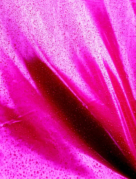 Wassertropfen Auf Rosa Hintergrund — Stockfoto