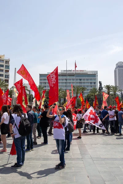 Izmir Turquia Maio 2017 Dia Internacional Dos Trabalhadores Izmir Turquia — Fotografia de Stock