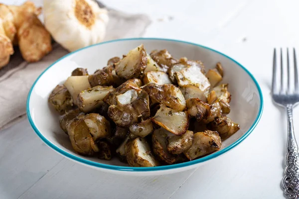 Homemade Roasted Jerusalem Artichoke with Garlic
