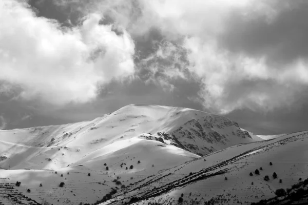 Paesaggi Montani Innevati Bozdag Izmir Turchia Paesaggio Invernale — Foto Stock