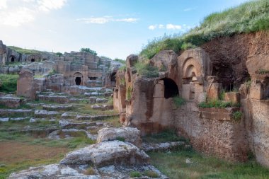 Türkiye 'nin Mardin kentindeki antik Dara kentinden görüntü.
