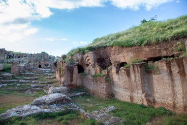 Türkiye 'nin Mardin kentindeki antik Dara kentinden görüntü.