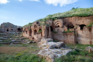Türkiye 'nin Mardin kentindeki antik Dara kentinden görüntü.
