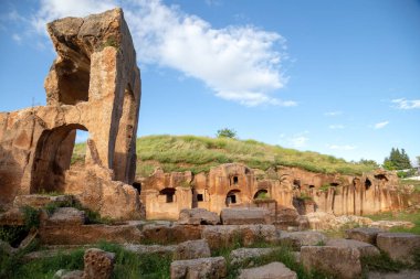 Türkiye 'nin Mardin kentindeki antik Dara kentinden görüntü.