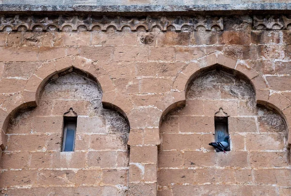 Részlet Épület Külső Faláról Mardin Utcáin Törökország — Stock Fotó