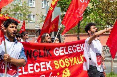 Diyarbakır / Türkiye - 05 / 01 / 2019: Diyarbakır, Türkiye 'den İşçi Bayramı Toplantısı.