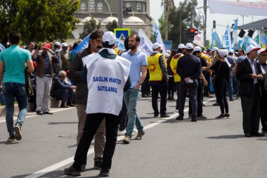 Diyarbakır / Türkiye - 05 / 01 / 2019: Diyarbakır, Türkiye 'den İşçi Bayramı Toplantısı.