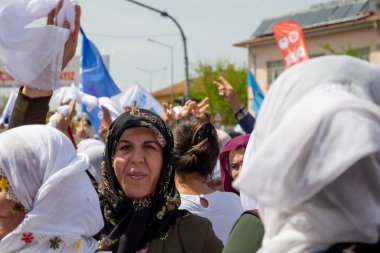 Diyarbakır / Türkiye - 05 / 01 / 2019: Diyarbakır, Türkiye 'den İşçi Bayramı Toplantısı.