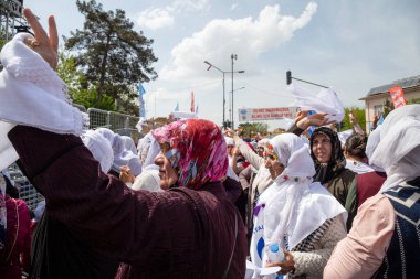 Diyarbakır / Türkiye - 05 / 01 / 2019: Diyarbakır, Türkiye 'den İşçi Bayramı Toplantısı.