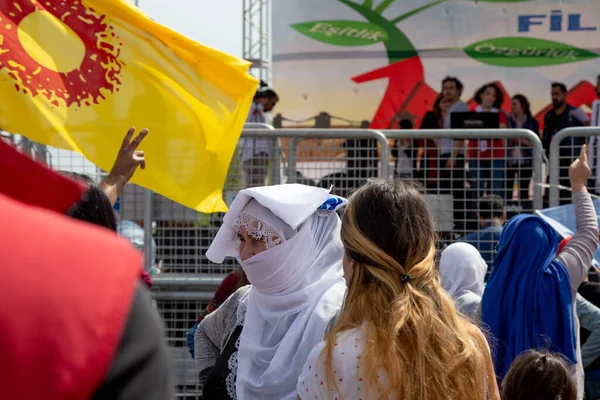 Diyarbakir Turquia 2019 Encontro Dia Trabalhador Diyarbakir Turquia — Fotografia de Stock