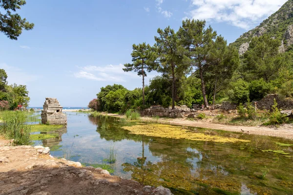 Rovine Dell Antica Città Olympos Nel Villaggio Cirali Antalya Turchia — Foto Stock