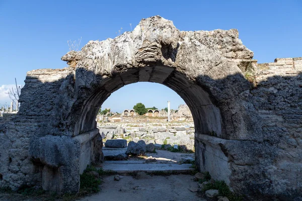 Perge Starożytne Miasto Prowincji Antalya Turcja — Zdjęcie stockowe