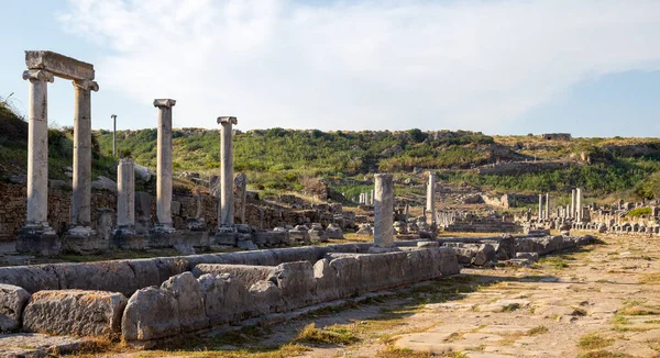 Perge Ancient City Provincia Antalya Turquía — Foto de Stock