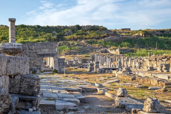 Perge Ancient City Provincia Antalya Turquía — Foto de Stock