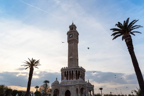 Konak Izmir Turkiet 2019 Historiska Izmir Klocktorn Klocktornet Och Konak — Stockfoto