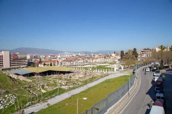 Basmane Izmir Turkiet 2019 Smyrna Agora Ancient City Izmir Turkiet — Stockfoto