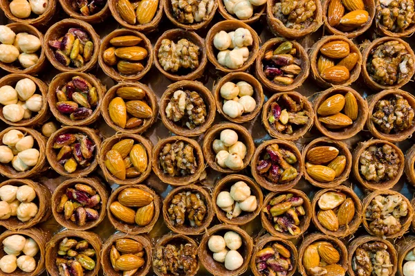 Kadayif Bulbul Nest Bulbul Yuvasi Türkisches Dessert — Stockfoto