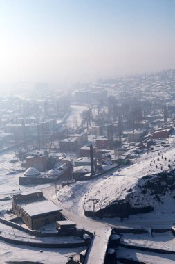 Kars manzarası, sisli bir gün, Türkiye