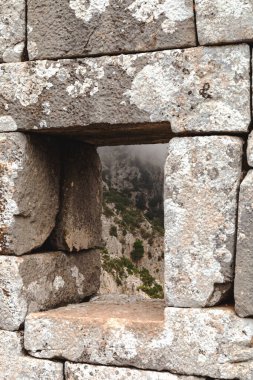 Antalya 'nın Taurus Dağları' ndaki Termessos veya Thermessos harabeleri.