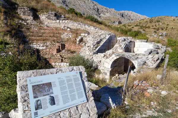 Sagalassos Ancient City Burdur Turquía 2016 Encuentra Suroeste Turquía Más — Foto de Stock