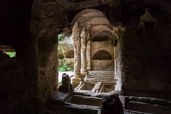 Pomnik Grobowca Jaskini Besikli Antakyi Antiochia Grobowcach Znaleziono Skalnych Grobowców — Zdjęcie stockowe