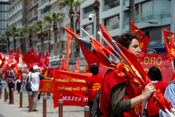 Izmir Törökország 2018 Munka Ünnepe Izmir Törökország — Stock Fotó