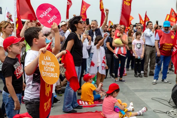 Izmir Törökország 2018 Munka Ünnepe Izmir Törökország — Stock Fotó