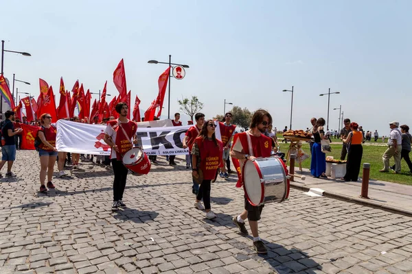 Izmir Törökország 2018 Munka Ünnepe Izmir Törökország — Stock Fotó