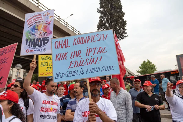 Izmir Turquía 2018 Encuentro Del Día Del Trabajo Desde Izmir — Foto de Stock