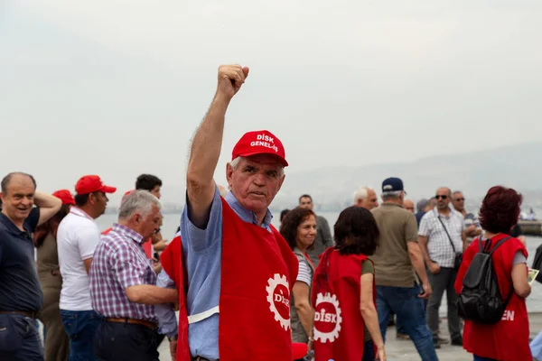 Smirne Turchia 2018 Incontro Della Festa Del Lavoro Smirne Turchia — Foto Stock