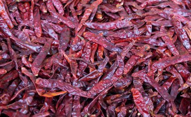 Kurutulmuş kırmızı biber, arka plan.