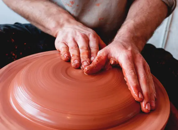 Tazón Alfarero Profesional Taller Cerámica Estudio —  Fotos de Stock