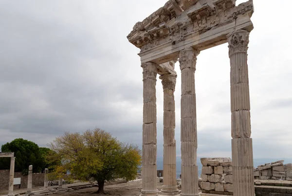 Antik Pergamon Şehrinin Kalıntıları Bergama Zmir Türkiye — Stok fotoğraf