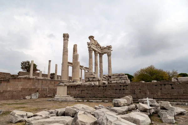 Ruinas Antigua Ciudad Pérgamo Bergama Izmir Turquía — Foto de Stock