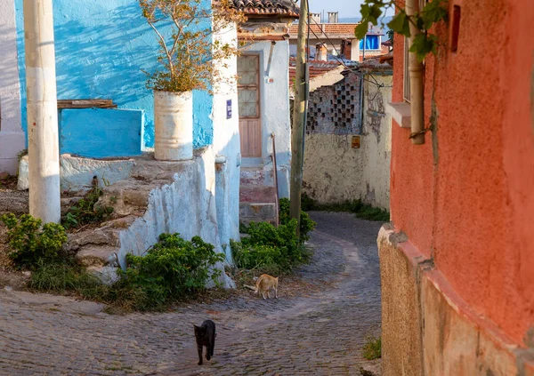 Bergama Zmir Türkiye 2018 Bergama Dar Sokaklarının Manzarası Pergamon — Stok fotoğraf