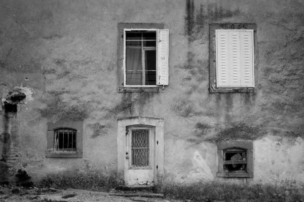 Parede Casa Velha Bergama Izmir Turquia — Fotografia de Stock